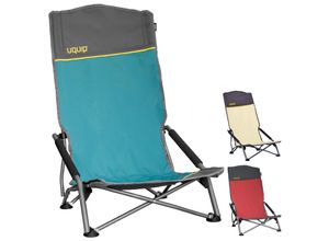 4250635611973 - UQUIP Strandstuhl Sandy XL Campingstuhl Faltstuhl Klappstuhl Stahl Faltbar 120kg Farbe Blue grey