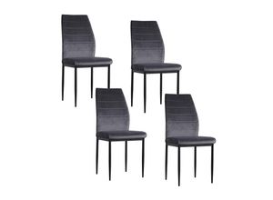 4250648922806 - Stuhl Madison Velvet 4er-Set