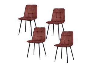 4250648923162 - Stuhl Mesa Velvet 4er-Set