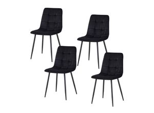 4250648923285 - Stuhl Mesa Velvet 4er-Set