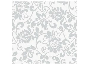 4250650225216 - As4home - Klebefolie - Möbelfolie selbstklebend Ornamente Silber Grau 045 m x 15 m