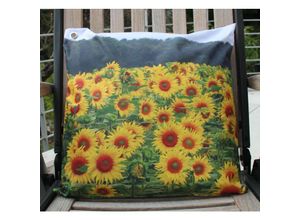 4250650225759 - As4home - Gartenkissen Sonnenblumen - ca 45 x 45 cm - Outdoor Kissen