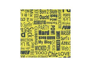 4250650241698 - As4home - Klebefolie - Möbelfolie Text gelb - 45 cm x 200 cm Dekorfolie 4250650241698 - As4home - Klebefolie - Möbelfolie Text gelb - 45 cm x 200 cm Dekorfolie