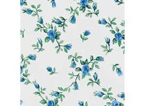 4250650242022 - As4home - Klebefolie - selbstklebende Möbelfolie Rombo Blumenranken blau 45 cm x 200 cm