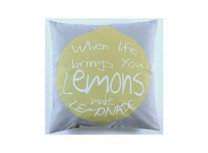 4250650270520 - As4home - Kissenbezug when life brings you lemons make lemonade ca 50 x 50 cm