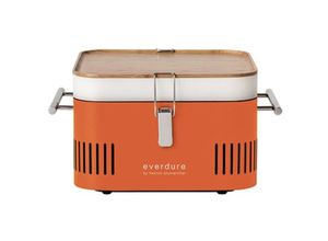 4250652765727 - Cube Tragbarer HolzkohlegrillOrange - Everdure