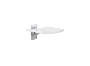 4250657521021 - Brillantbad BELP Duschklappsitz Aluminium Kunststoff Chrom 380x450x390 mm 150 kg Traglast für Bad & WC >> zum Bohren