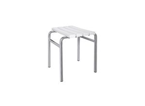 4250657524084 - Brillantbad BELP Hocker Edelstahl Kunststoff poliert 440x450x400 mm 150 kg Traglast für Bad & WC >> Freistehend anwendbar