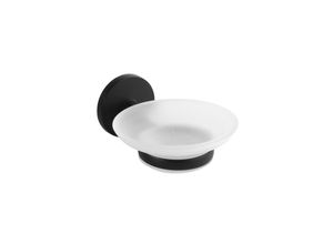 4250657526132 - Brillantbad BOX Seifenschale Zink Milchglas Schwarz 138x110x60 mm für Bad & Küche >> zum Bohren 4250657526132 - Brillantbad BOX Seifenschale Zink Milchglas Schwarz 138x110x60 mm für Bad & Küche >> zum Bohren