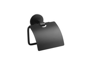 4250657526149 - Brillantbad BOX Papierrollenhalter mit Deckel Zink Schwarz 59x138x135 mm für Bad & WC >> zum Bohren 4250657526149 - Brillantbad BOX Papierrollenhalter mit Deckel Zink Schwarz 59x138x135 mm für Bad & WC >> zum Bohren