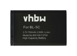 4250667300128 - vhbw Akku kompatibel mit Swissvoice SV29 SV-29 Handy Smartphone Telefon (700mAh 37V Li-Ion)