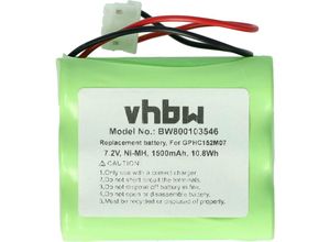 4250667319274 - NiMH Akku kompatibel mit Dirt Devil evo M678 M678 Ersatz für GPHC152M07 Staubsauger Home Cleaner Heimroboter (1500mAh 72V NiMH) - Vhbw