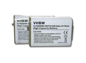 4250667385125 - vhbw 2x Akku kompatibel mit Panasonic WN4HHGMB0000 schnurlos Festnetz Telefon (700mAh 36V NiMH)