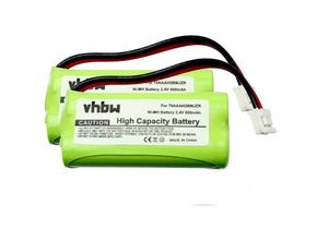 4250667387174 - 2x Ni-MH Akku Set 800mAh (24V) kompatibel mit schnurlos Festnetz Telefon Philips SJB2121 SJB-2121 SJB2121 17 SJB-2121 17 Ersatz für BATT-6010