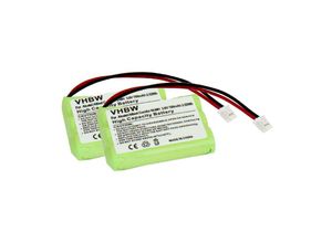 4250667390662 - Vhbw - 2x Ni-MH Akku 700mAh (36V) kompatibel mit Telefon Handy Alcatel GapBilbao 570 Comfort Easy Vocal Ersatz für ntm bkbnb 101 13 1 CP15NM