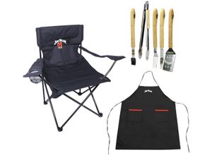 4250679506969 - Grillbesteck-Set JIM BEAM BBQ Grillbesteck-Sets schwarz (schwarz rot)