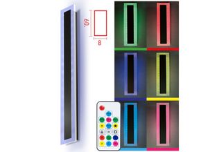 4250679508567 - LED Panel Wandleuchte 60cm 20W RGB Kaltweiß für Innen und Außen IP65 Fernbedienung