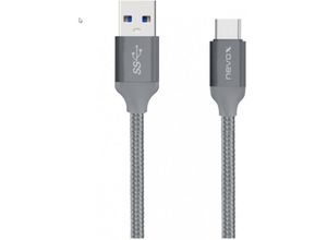 4250686404579 - Nevox - USB-Kabel - USB-C (M) bis USB Typ A (M) - USB 31 - 1 m - silbergrau (1457)