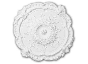 4250691775084 - Decor - Rosette profhome 156027 Zierelement Deckenelement Rokoko Barock Stil weiß ø 383 cm - weiß