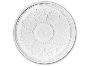 4250691775145 - Decor - Rosette profhome 156033 Zierelement Deckenelement Neo-Klassizismus-Stil weiß ø 46 cm - weiß