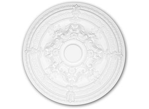 4250691775206 - Decor - Rosette profhome 156039 Zierelement Deckenelement Rokoko Barock Stil weiß ø 659 cm - weiß