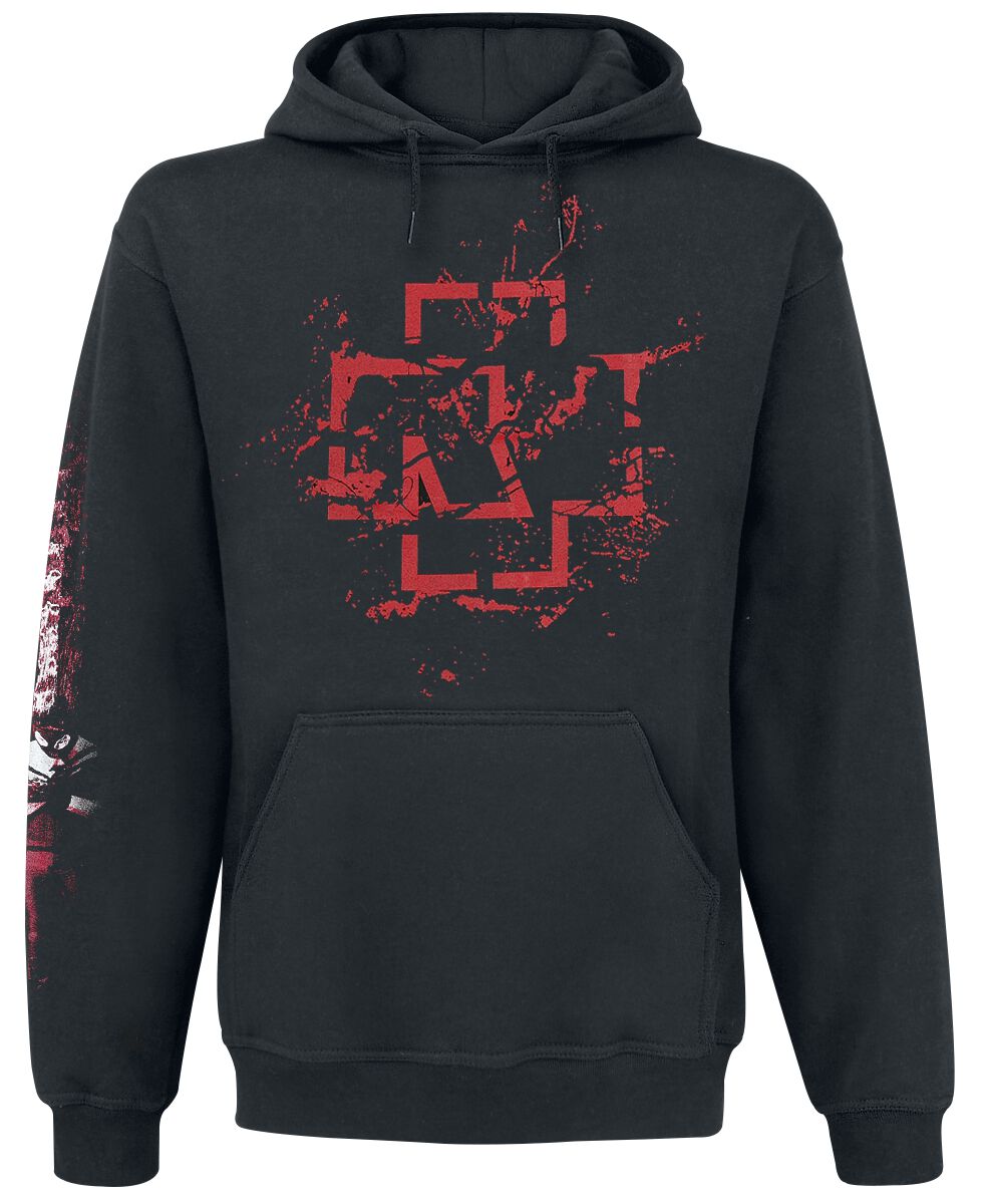 4250699810350 - Mein Herz Brennt - Spraylogo Kapuzenpullover schwarz in XL 4250699810350 - Mein Herz Brennt - Spraylogo Kapuzenpullover schwarz in XL