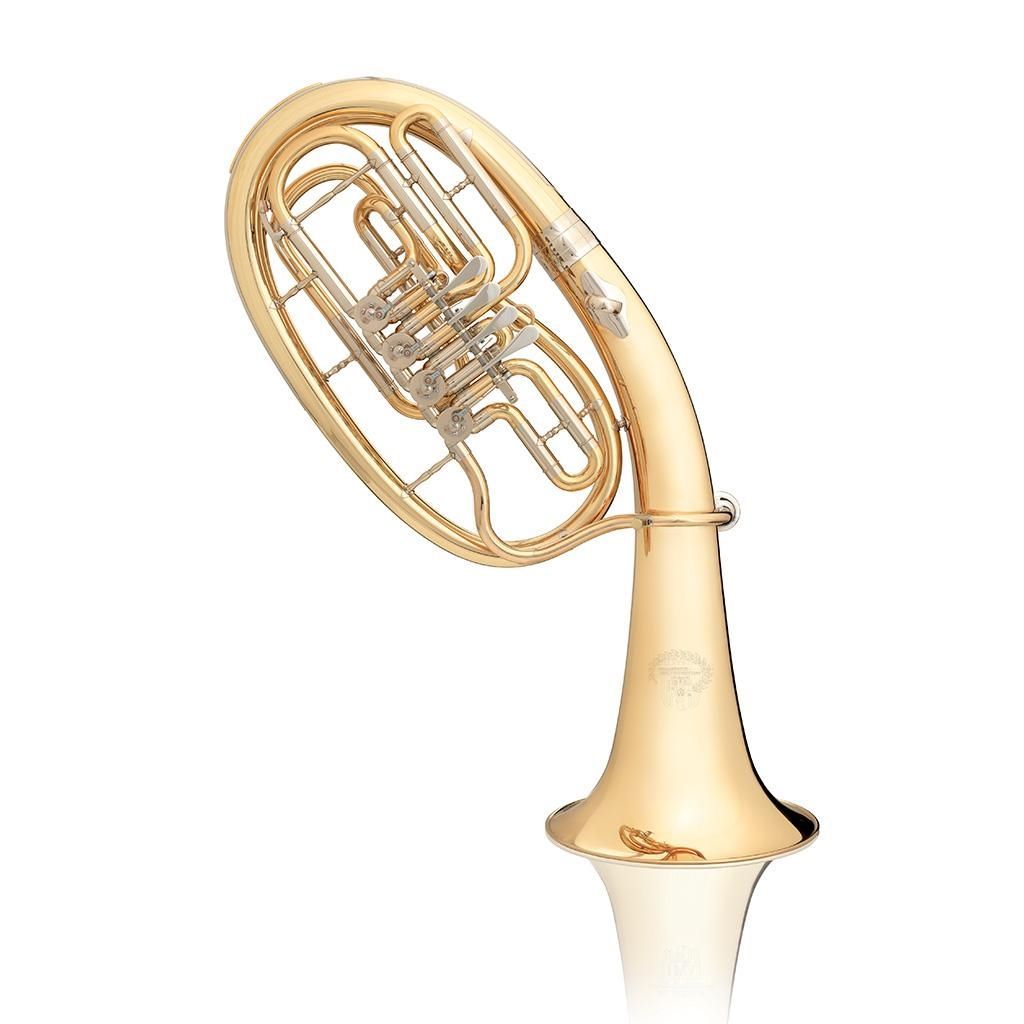 4250755111193 - 3033 2-L Bb-Tenorhorn 4 Ventile Bohrung 1400 mm GoldmessingEtui + Zub