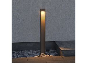 4250755300283 - Led Wegeleuchten Außenlampe Pollerleuchte BTH6x6x60cm 3000K Aussenleuchte Standleuchte für Garten Sandgrau dunkel 5W IP65 BaldersLights - Doporro