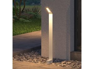 4250755300450 - Pollerleuchte Außen IP65 Wegeleuchten für Garten 3000K Aussenleuchte 128x98x808mm Außenlampe Standleuchte Sandweiß 6W Pfadfinder - Doporro