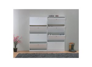 4250781476235 - XL Schuhschrank Escape Schuhkipper Dielen Flur Schrank Schuhkipper Regal