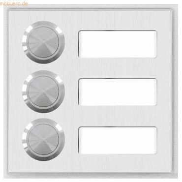 4250806501720 - Behnke 20-2031 Modul 3Tasten+Beschriftungsf bel Alu