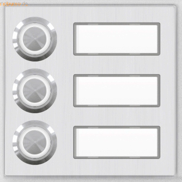 4250806519244 - Behnke 20-2031-BS Modul 3 Tasten + BF bel Alu