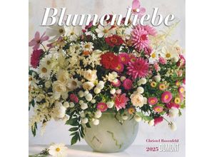 4250809652832 - DUMONT - Blumenliebe 2025 Broschürenkalender 30x30cm Kalender mit schönen Blumensträußen und Gedichten Übersicht der Schulferien