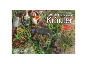 4250809652870 - DUMONT - DUMONTS Aromatische Kräuter 2025 Broschürenkalender 42x29cm Wandkalender mit Rezepten Texten und Schulferien Kalender mit einer Vielfalt