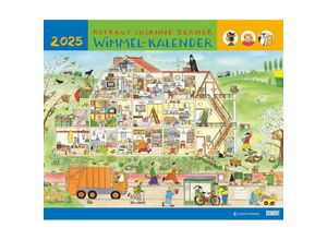 4250809653143 - DUMONT - Wimmel-Kalender 2025 Wandkalender 60x50cm Kinderkalender mit schönen Abbildungen mit Illustrationen von RS Berner