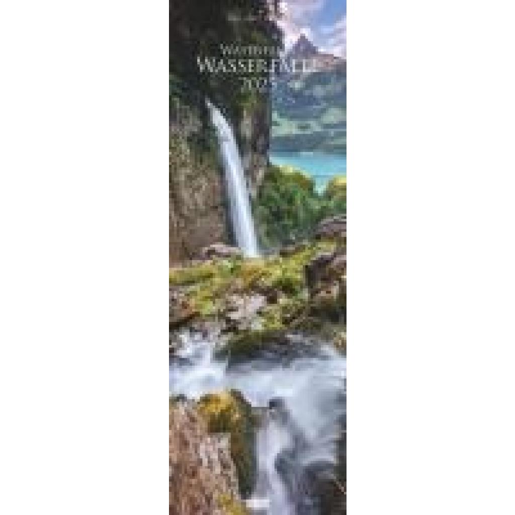 4250809653204 - Wasserfälle 2025 - Foto-Kalender - King-Size - 34x98 - Waterfalls - Natur