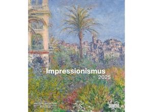 4250809653334 - DUMONT - Impressionismus 2025 Wandkalender 345x40cm Kunstkalender mit zwölf bedeutenden Werken aus der Sammlung Hasso Plattner mit Erläuterungen ü