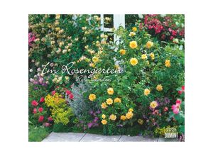 4250809653457 - DUMONT - Im Rosengarten 2025 Wandkalender 52x425cm Garten-Kalender mit eindrucksvollen Rosen-Motiven aus verschiedensten Gärten deutsches Kalendar