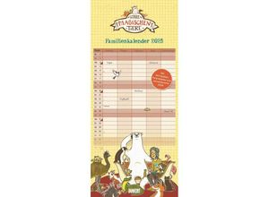 4250809653648 - DUMONT - Schule der magischen Tiere 2025 Familienkalender 22x495cm Planer mit 5 Spalten für die ganze Familie Jahresübersicht 2026 und Schulferien