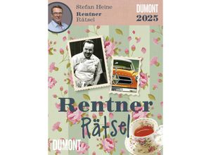 4250809653815 - DUMONT - Stefan Heine Rentnerrätsel 2025 Tagesabreißkalender 118x159cm Rate-Rätsel vom Rätselpapst Stefan Heine mit Aufsteller und perforierten S