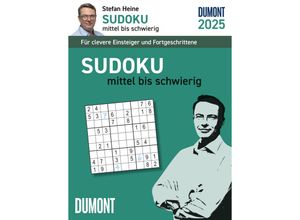 4250809653822 - DUMONT - Stefan Heine Sudoku mittel bis schwierig 2025 Tagesabreißkalender 118x159cm Rätselkalender vom Rätselpapst Stefan Heine mit Aufsteller u