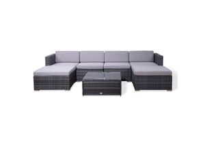 4250815309478 - Loungeset Lugano (Lounge-Set 7-tlg) mit bequemer Polsterung großzügige 