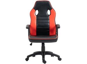 4250815343007 - Gaming Stuhl Ergonomischer PC-Stuhl Höhenverstellbar Kinder Teenager Schwarz Rot - Svita