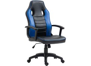 4250815343045 - Gaming Stuhl Ergonomischer PC-Stuhl Höhenverstellbar Kinder Teenager Schwarz Blau - Svita