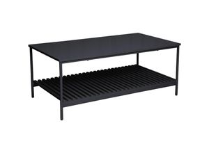 4250815385755 - Svita - amal Couchtisch Schwarz Coffeetable Moderner Wohnzimmertisch mit Ablage