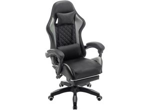 4250815392067 - Svita - X-Stream Gamingstuhl mit Fußstütze Chefsessel ergonomisch Grau