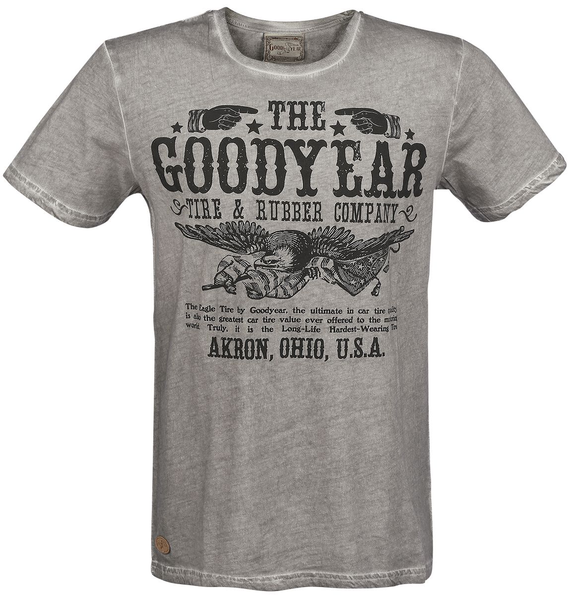 4250818878407 - GoodYear Kokomo T-Shirt anthrazit in L 4250818878407 - GoodYear Kokomo T-Shirt anthrazit in L