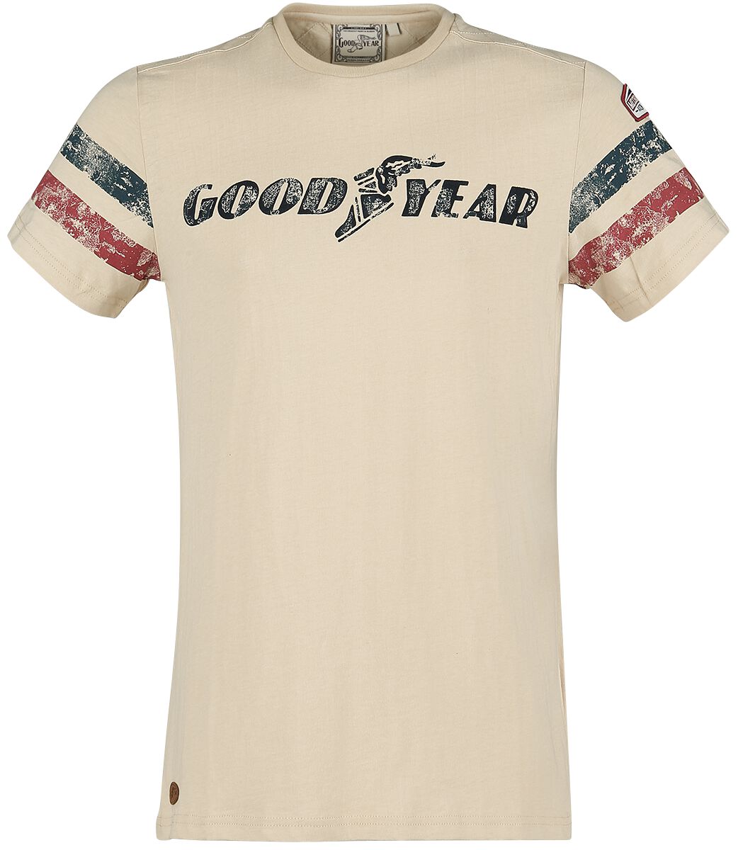 4250818886518 - GoodYear Grand Bend T-Shirt beige in L