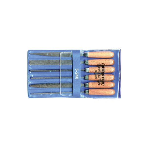 4250838506328 - Bernstein Tools For Electronics - bernstein werkzeug gmbh 6-ER teiliger satz schlüsselfeilen mit holzheft im etui 5-240