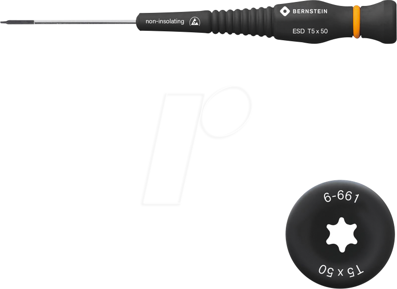 4250838507752 - Bernstein Tools For Electronics - bernstein werkzeug torx-schraubendreher t 5 mit ableitfähigem heft 6-661